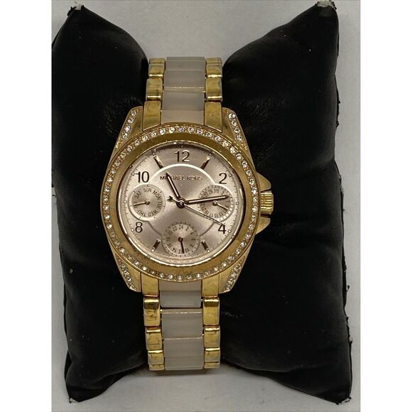 Michael Kors Blair MK6175 Women's Stainless Steel Analog Quartz Dial Watch VK582 - Picture 1 of 12